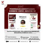Mau Menjadi Anggota Komunitas Veritas? Ikuti Penerimaan Anggota Baru Angkatan XIII!